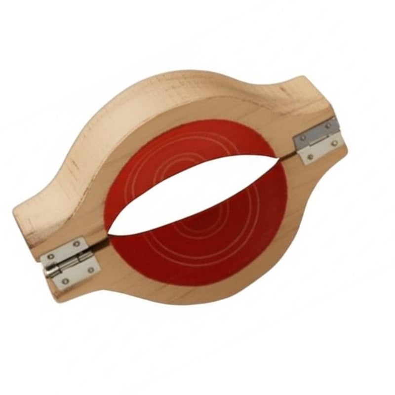Ervio Wooden Sweet Mould for Gujiya, Karanji, Kajjikayalu, Sacha Machine| Handcrafted Kitchen Tool for Indian Desserts, Dough Shell Shaper, Traditional Snack Making Board - Image 3