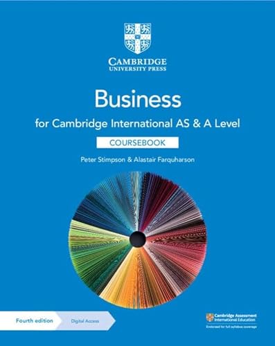 Cambridge International As And A Level Business Coursebook With Digital Access 2 Years 