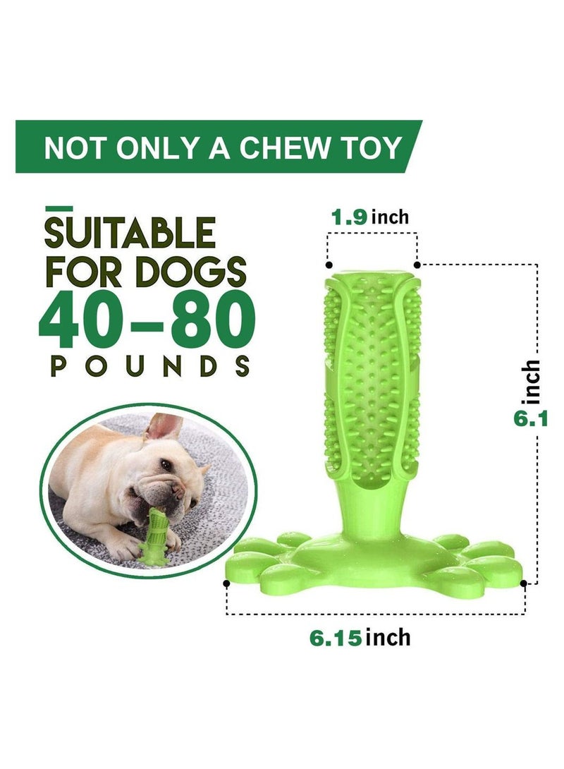 SYOSI Dog Toothbrush Chew Toys Toothbrush Chew Toys Natural Rubber Dog Tooth Cleaner Stick Puppy Dental Care Brushing Toy Dog Tooth Cleaner - Image 1