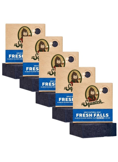 Men'S Bar Soap 5Pack Fresh Falls All Natural Bar Soap For Men 5 Bars Of Soap Smell Like A Crisp Forest Waterfall