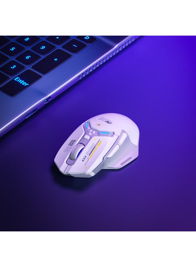 Inphic In9 Silent Edition Wireless Bluetooth Wired Gaming Mouse, Tri-mode E-sports Ergonomic Macro Rgb, For Pubg Lol/csgo, Compatible With Desktop And Laptop, Infinite 1000dpi - Image 5
