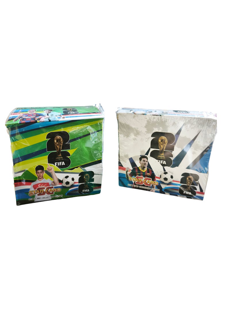 A Box of 36 Packets of Football Players Cards World Cup Players  - Image 1