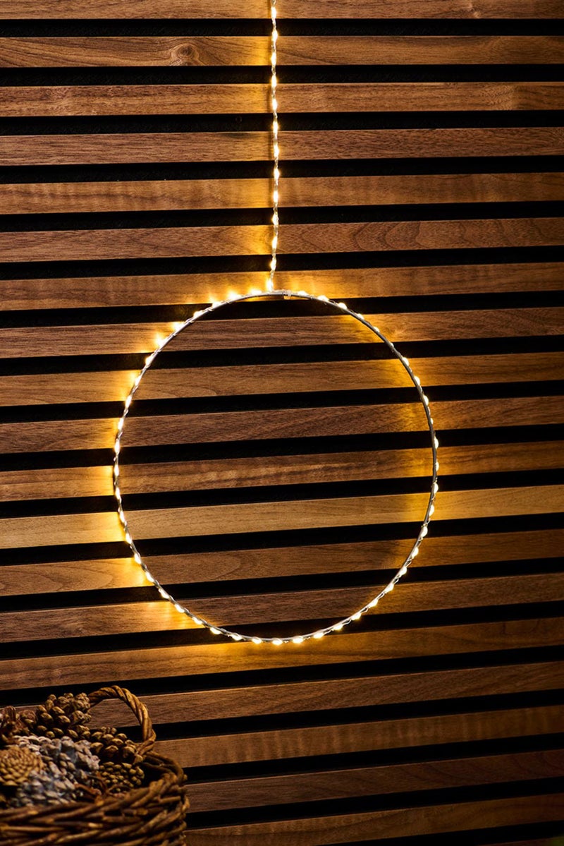 Tchibo Circle Hanging LED Light, White - Image 1