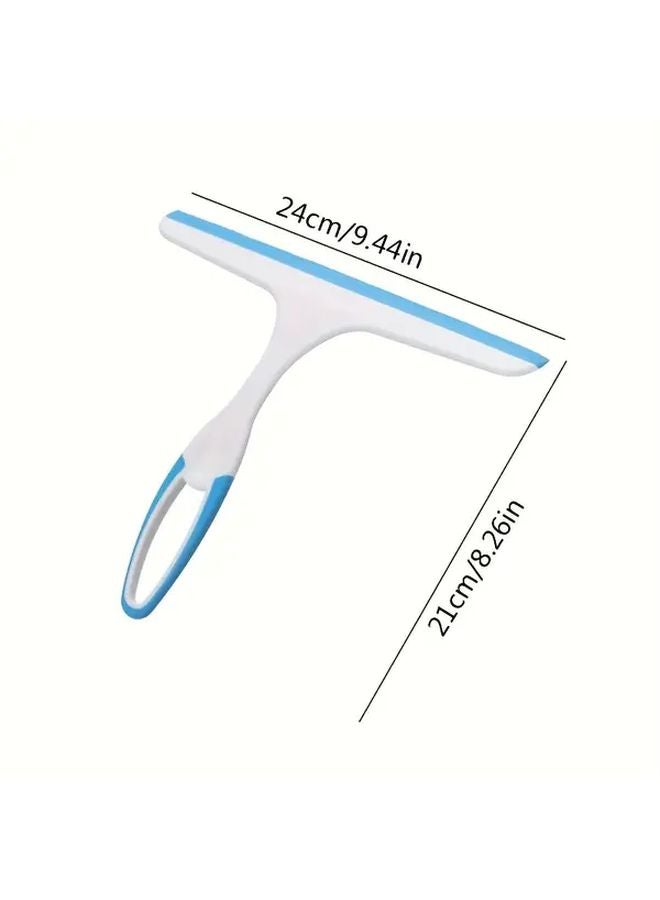 Random Color Silicone Shower Squeegee Handheld Glass Wiper Water Removal Scraper For Bathroom Window Car - Image 3