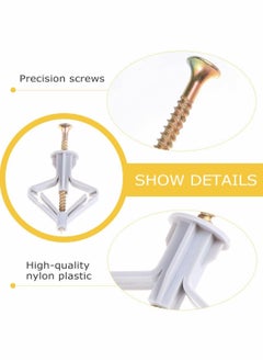 Generic Drywall Anchors Kit Hollow Wall Anchors Self Tapping Sheetrock Anchors Plasterboard Fixings Wall Fixing Screws  - Image 5
