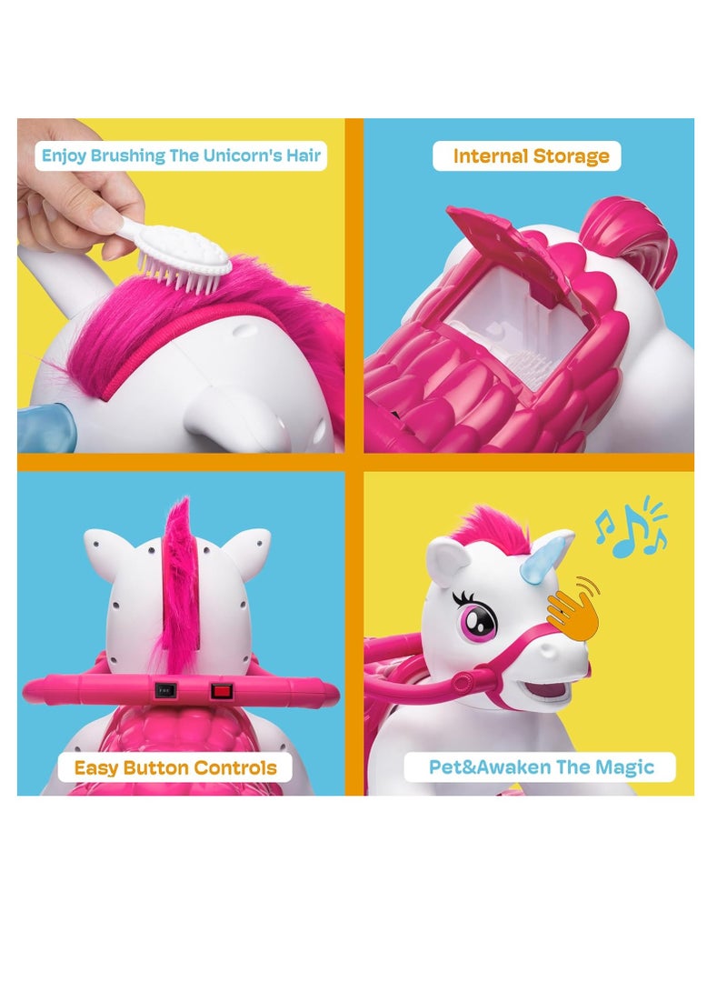 Pro Ride Toycee Unicorn Ride-On Pink P18 - Image 3