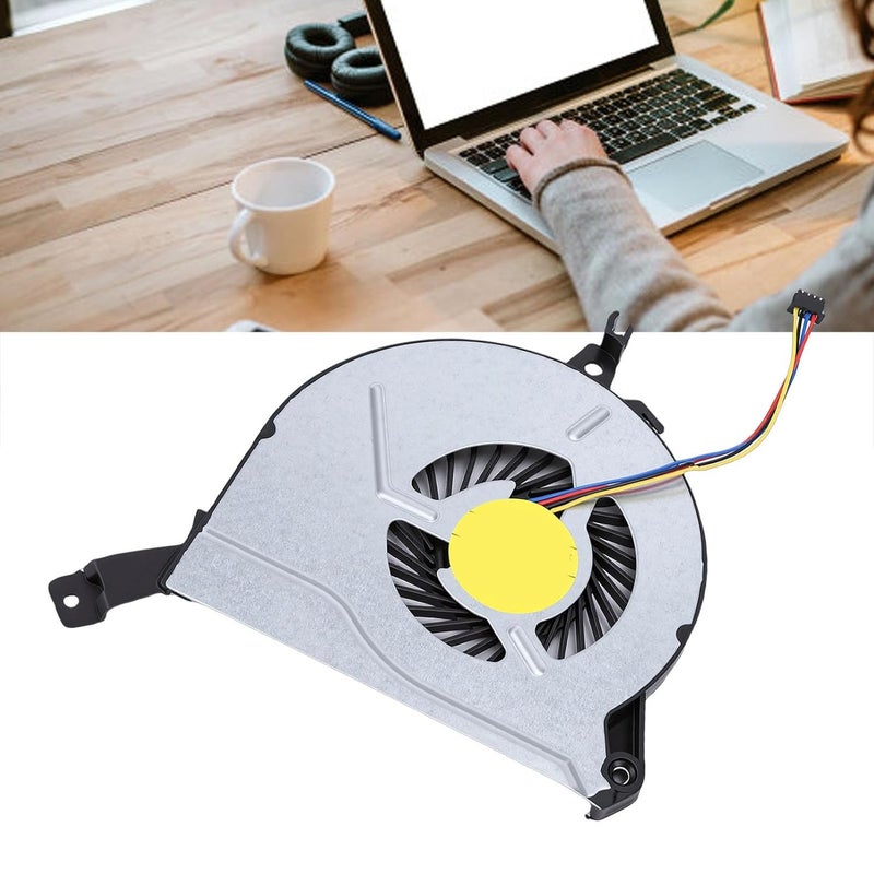 Laptop CPU Cooling Fan Replacement for 15 P 17 P 14 V 15 V 17 F Series, 4 Pin CPU Cooler with Thermal Grease, Quiet Heat Dissipation, N 762505 001 763700 001 - Image 4