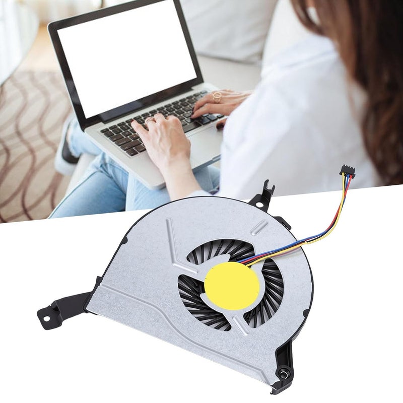 Laptop CPU Cooling Fan Replacement for 15 P 17 P 14 V 15 V 17 F Series, 4 Pin CPU Cooler with Thermal Grease, Quiet Heat Dissipation, N 762505 001 763700 001 - Image 5