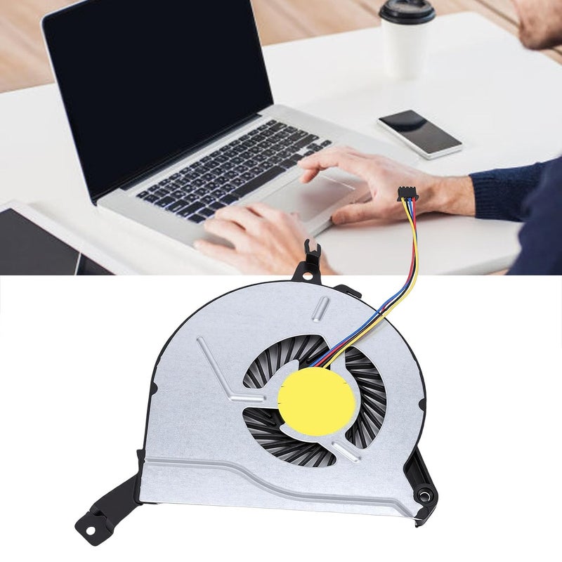Laptop CPU Cooling Fan Replacement for 15 P 17 P 14 V 15 V 17 F Series, 4 Pin CPU Cooler with Thermal Grease, Quiet Heat Dissipation, N 762505 001 763700 001 - Image 3