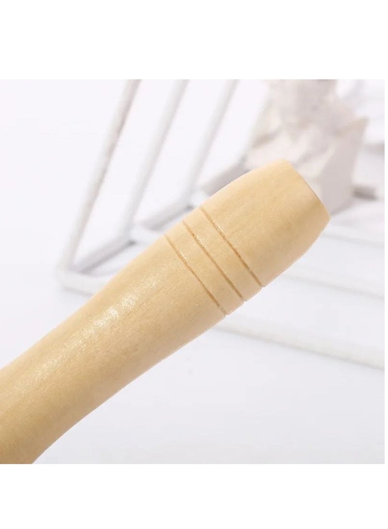 Wooden Massager for Face, Neck and Body with 2 Rollers - Image 3