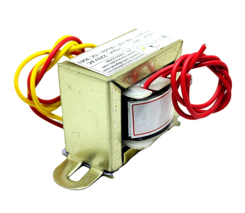 INVENTO 1Pcs 24V 0.5A 500mA 24-0-24 Transformer Copper Winding 220V AC to 24V AC Step Down Power Supply For DIY Projects - Image 4