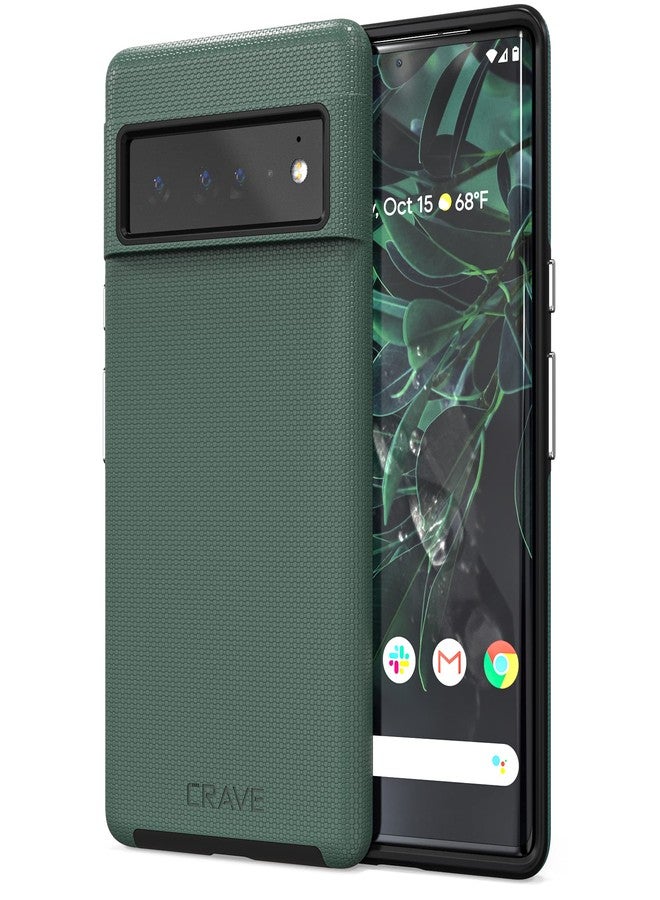 كريف جراب Crave Dual Guard لهاتف Google Pixel 6 Pro، جراب مزدوج الطبقات مقاوم للصدمات - أخضر غابي - Image 1