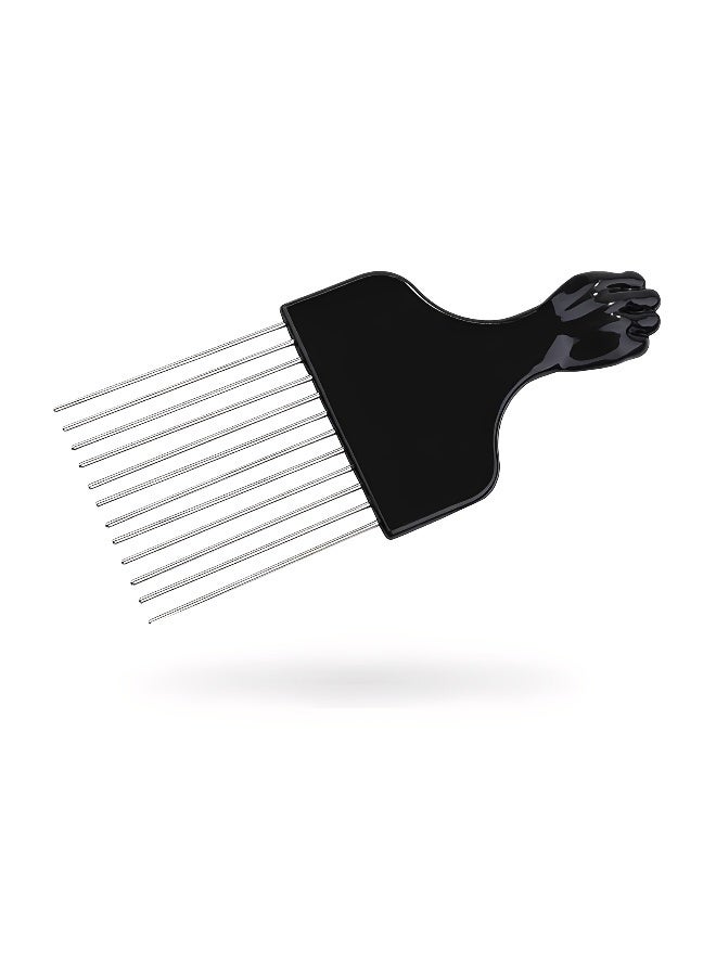Metal Hair Pick Afro Pick Comb Styling Comb Styling Comb Insert Hair Curly Brush Fork Plastic Hair Pick Comb Anti static Hairstyling Tool - Image 3