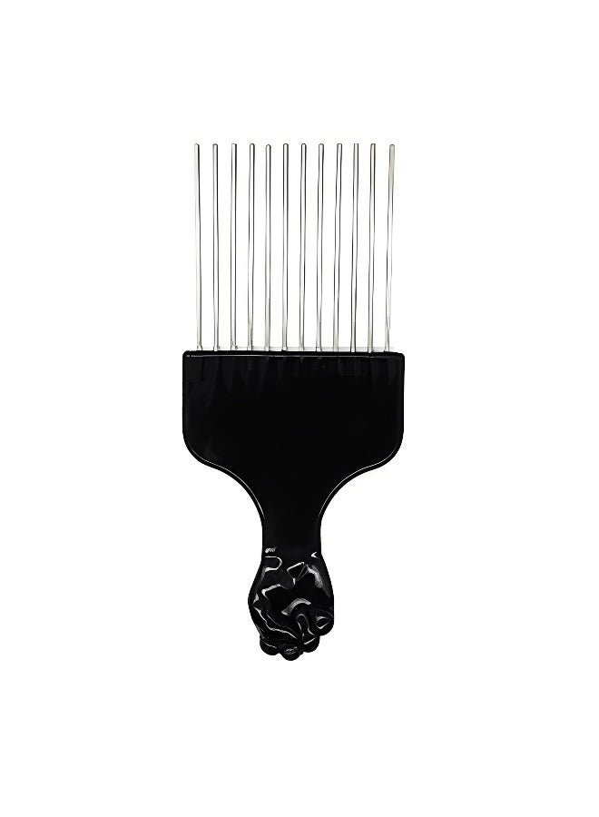 Metal Hair Pick Afro Pick Comb Styling Comb Styling Comb Insert Hair Curly Brush Fork Plastic Hair Pick Comb Anti static Hairstyling Tool - Image 2