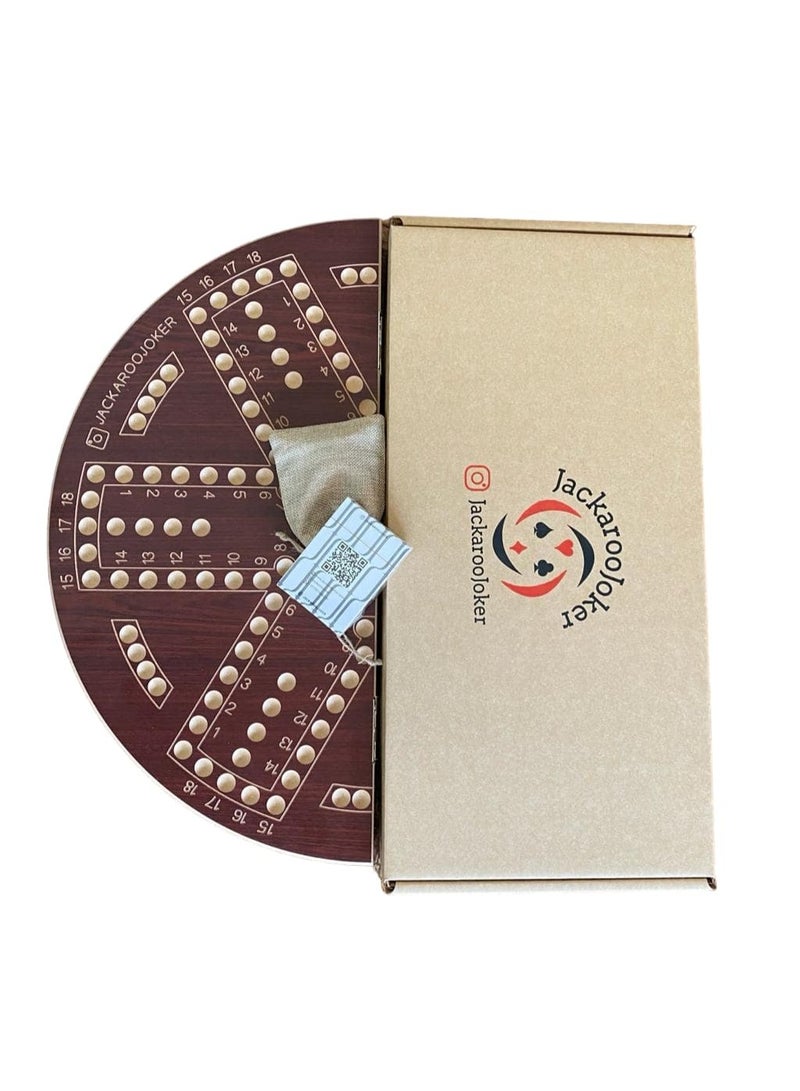 JACKAROOJOKER Jackaroo Double-Sided Board Game with Bag brown for 4-6 players - Image 4