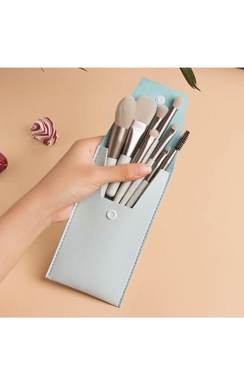 Soft Bristle 8-Piece Mini Makeup Brush Set: Morandi Eyeshadow Brushes, Blush Brushes, Complete Makeup Brushes, Beauty Tools - Image 2