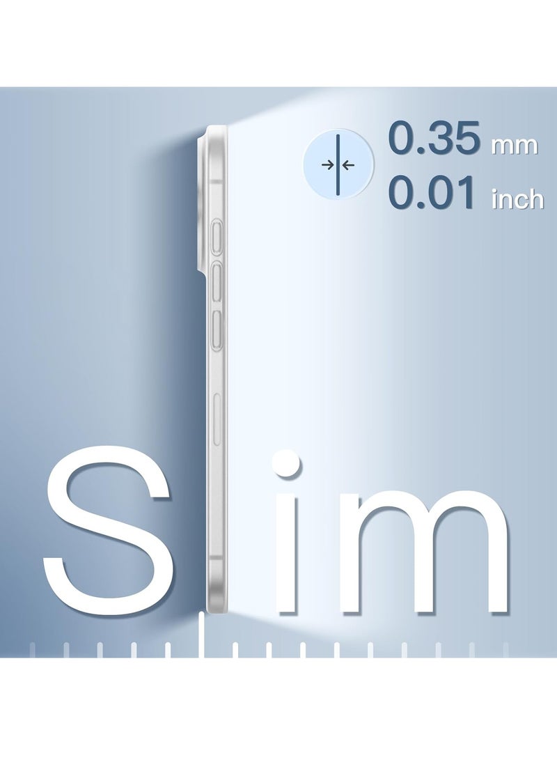ELTRAZONE Ultra Slim (0.35mm Thin) Case for iPhone 16 Pro 6.3 Inch – Camera Lens Full Protection, Lightweight Matte Finish PP Hard Minimalist Cover (Frosted Clear) | Anti-Fingerprint & Non-Yellowing - Image 3
