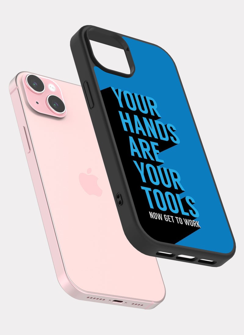 بكسلات كفر ايفون 15 بلس اقتباس انجليزي يداك هي أداتك - Image 2