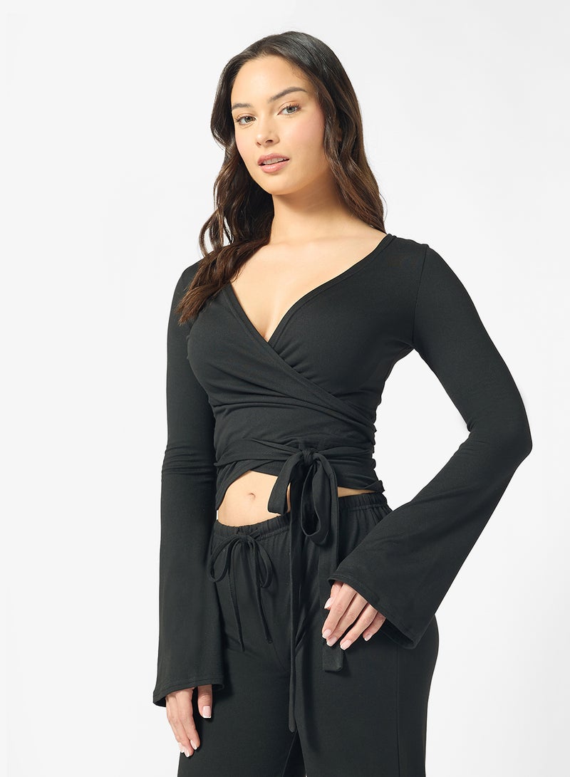 جينجر طقم بيجامة وبلوزة ملفوفة - Image 3