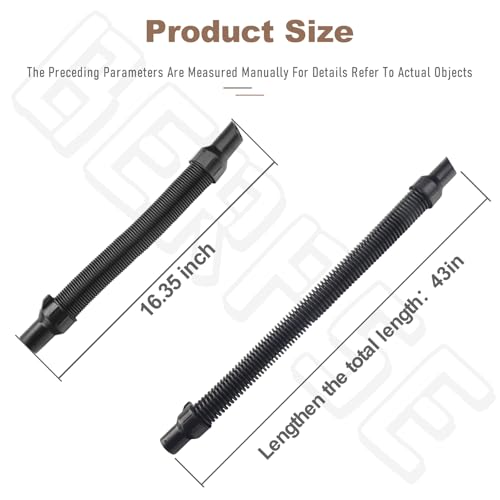 BERPSE N445803 Vacuum Hose Assembly Compatible with DeWalt Cordless Vacuums, Fits Model DCV517B Type 1, DCV517M1 Type 1, DC515, DC515K (N445803) - Image 2