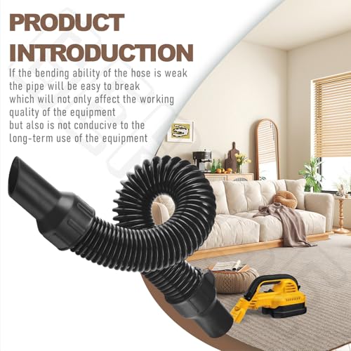 BERPSE N445803 Vacuum Hose Assembly Compatible with DeWalt Cordless Vacuums, Fits Model DCV517B Type 1, DCV517M1 Type 1, DC515, DC515K (N445803) - Image 5