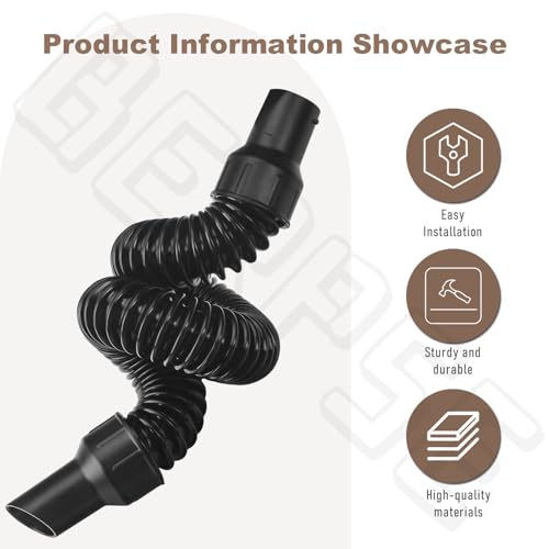 BERPSE N445803 Vacuum Hose Assembly Compatible with DeWalt Cordless Vacuums, Fits Model DCV517B Type 1, DCV517M1 Type 1, DC515, DC515K (N445803) - Image 4