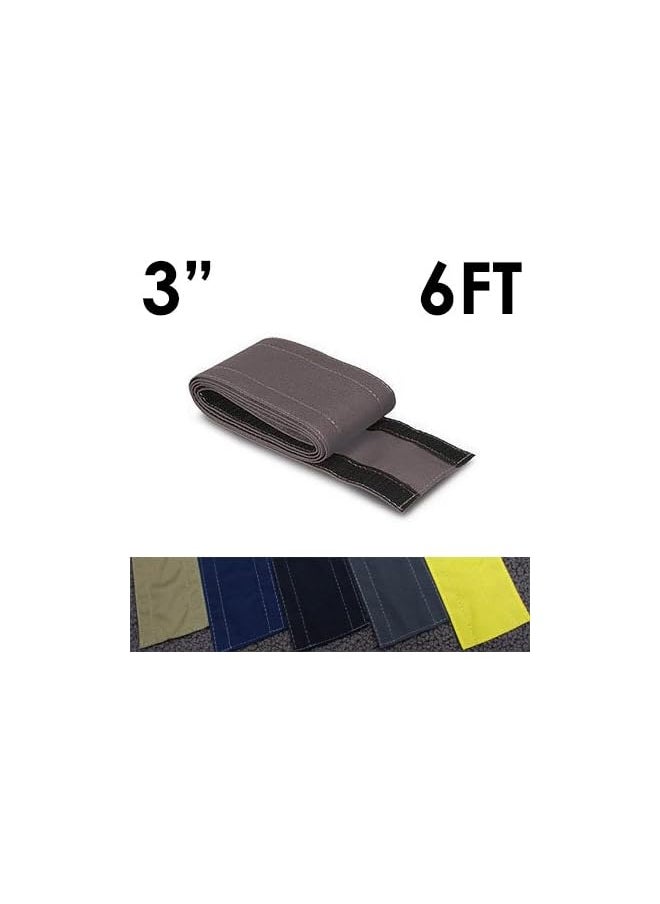 Electriduct SafCord Carpet Cord Cover - Length: 6FT - Color: Gray | Works only on Barber and Loop Style Carpet and Rugs  - Image 2