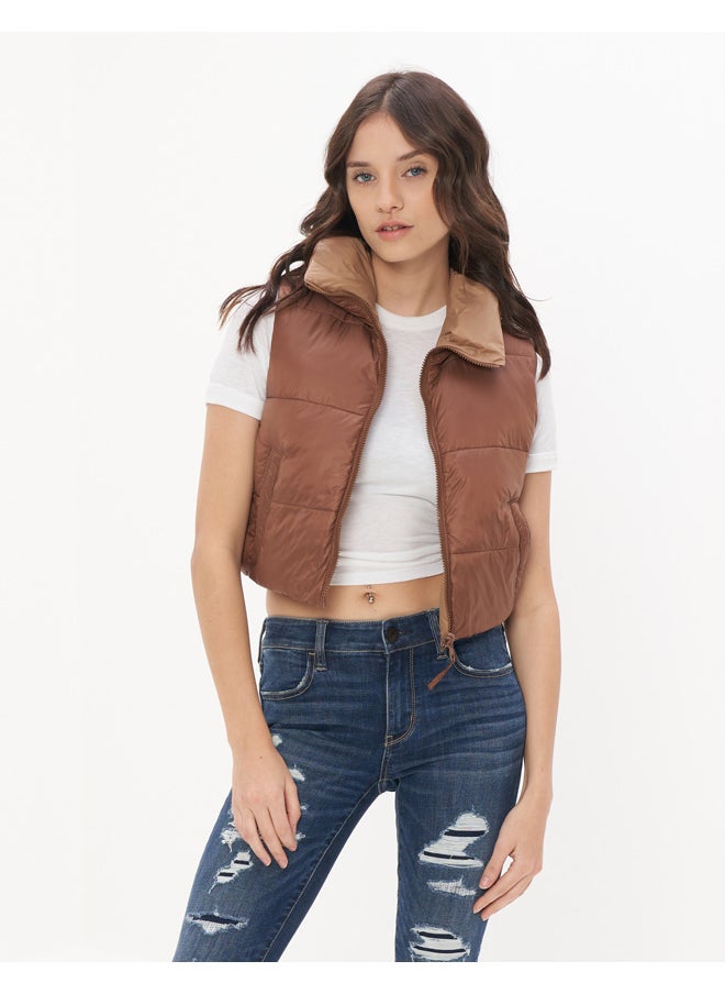 American Eagle - AE سترة منتفخة ذات وجهين - Image 1
