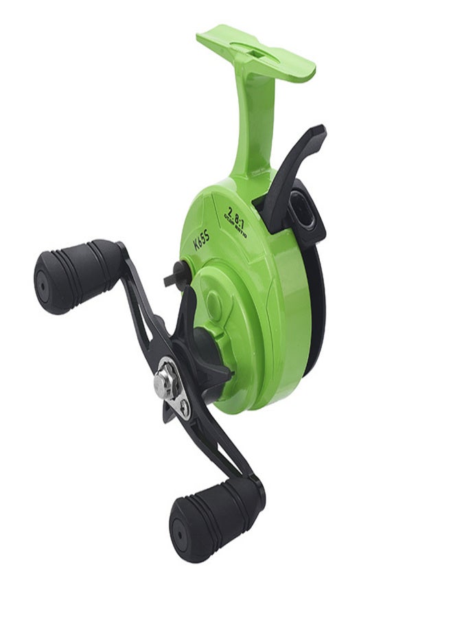 ليزارد بكرة صيد جليدية بلاستيكية سلكية، عجلة صيد أمامية لصيد الأسماك في الجليد - Image 2