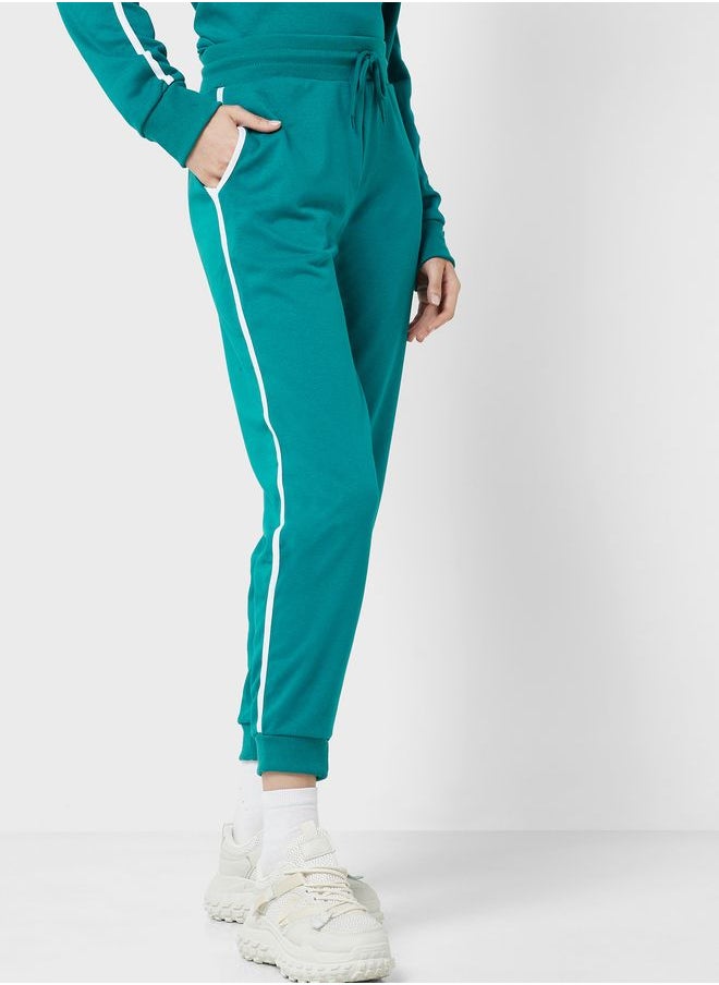 Ginger Basics - Sweatshirt & Side Stripe Jogger Set - Image 1