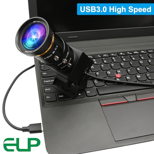 ELP 4K USB3.0 HDMI USB Camera Manual Zoom Webcam 4K 60fps PC Camera Mini Close-up Camera for Computer H.264 Telescope USB Security Camera 8mp Industrial CCTV Camera (5-50mm 10X Zoom Lens) - Image 4