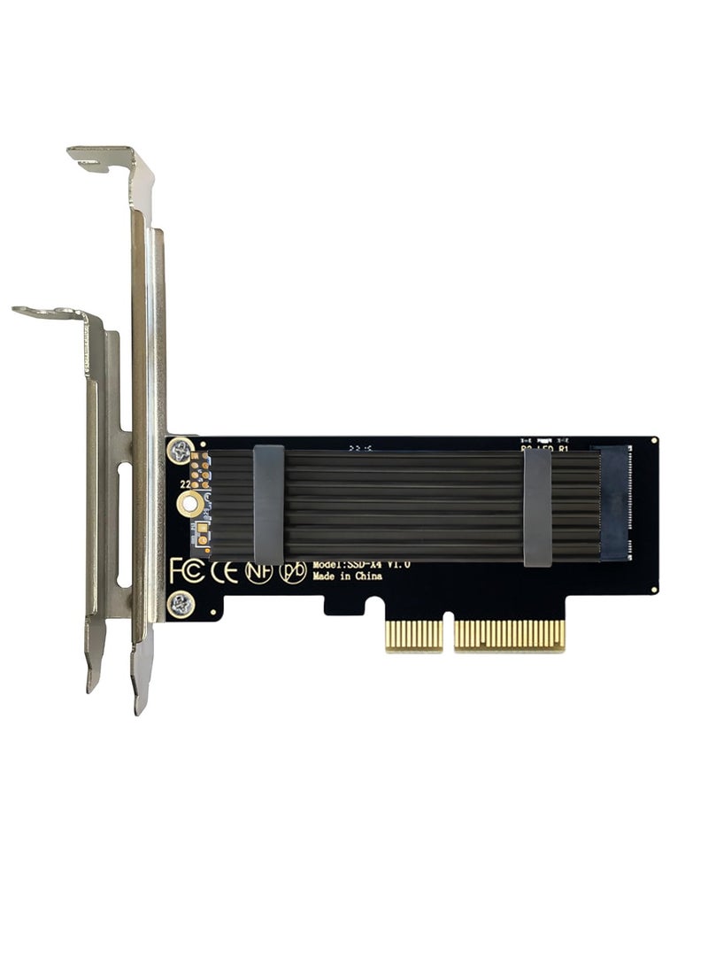 JEYI M.2 NVME to PCIe 3.0/4.0 x4 Adapter, NVME/AHCI SSD to PCIe Expansion Card with Aluminum Heatsink Solution, Supports PCI-Express X4 X8 X16 Slots - Image 2
