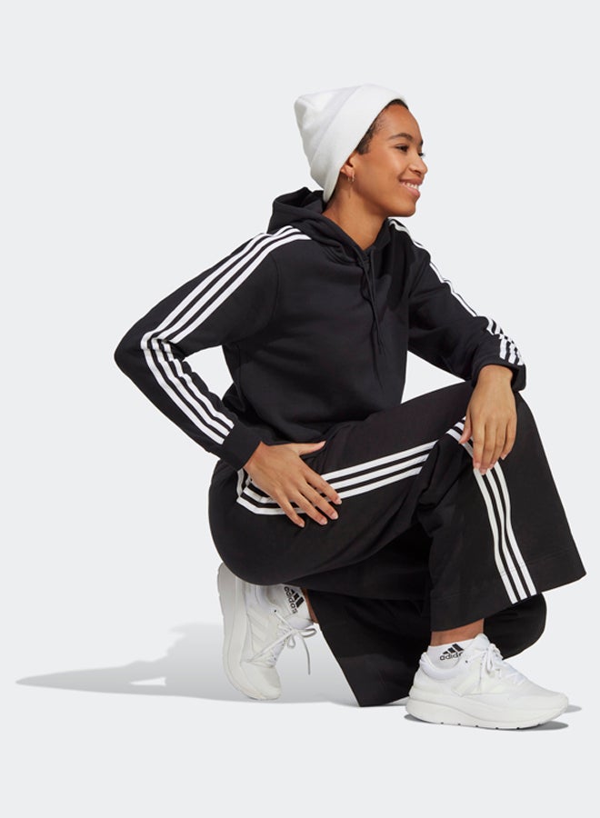 Adidas Essentials 3-Stripes French Terry Crop Hoodie - Image 4