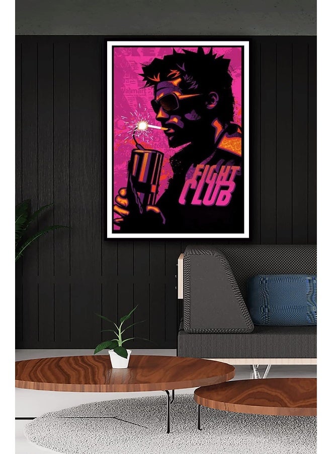 Ukeclvd Fight Club Movie Poster Family Decorative Painting Wall Art Canvas Posters Gifts 12x18 inch No Frame - Image 2
