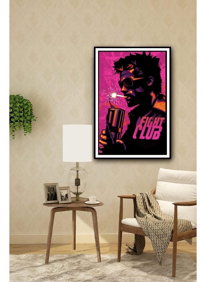 Ukeclvd Fight Club Movie Poster Family Decorative Painting Wall Art Canvas Posters Gifts 12x18 inch No Frame - Image 3