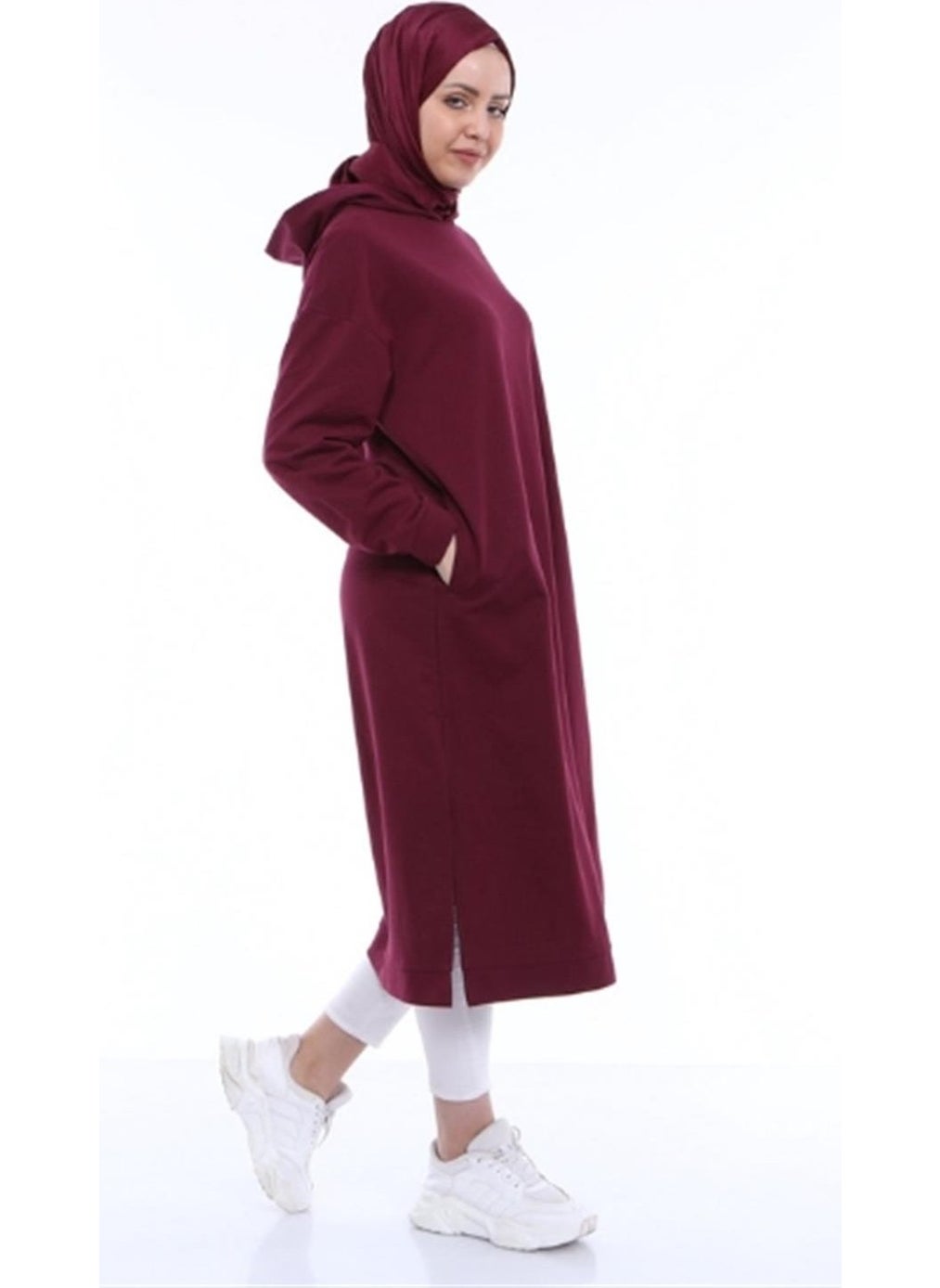 Atlas Hooded Midi Length Sweatshirt - Plum - pzsku/Z0C7C661C51307D500A86Z/45/_/1738060070/33a4d1f3-0103-4e7d-80a3-d0f596862c21