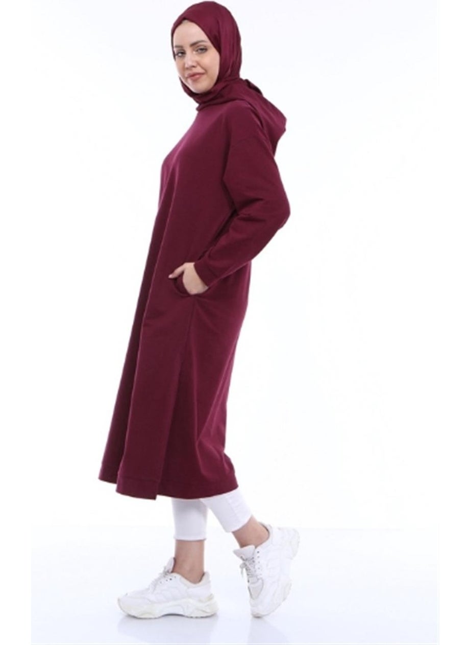 Atlas Hooded Midi Length Sweatshirt - Plum - pzsku/Z0C7C661C51307D500A86Z/45/_/1738060073/f1153639-012f-4cd3-b514-5974b903b3ae