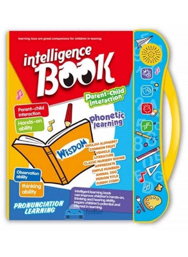 FunBlast Interactive Children Book -Musical English Educational Phonetic Learning Toy Book for 3 + Year Kids,Boys,Toddlers(Multicolor)(Battery Not Included) - Image 1