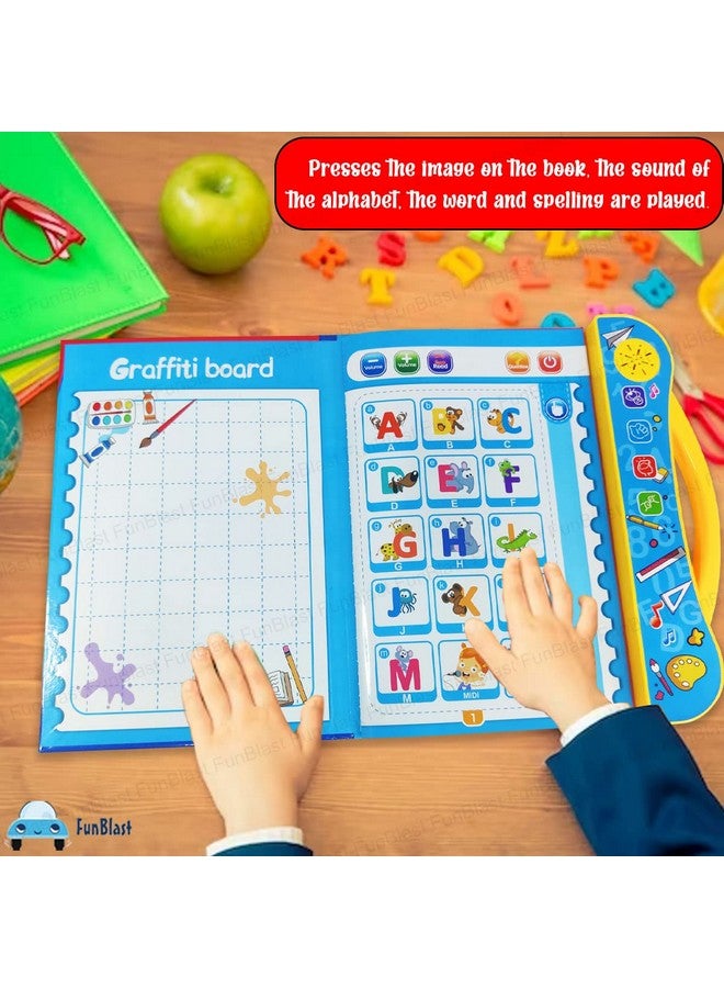 FunBlast Interactive Children Book -Musical English Educational Phonetic Learning Toy Book for 3 + Year Kids,Boys,Toddlers(Multicolor)(Battery Not Included) - Image 3