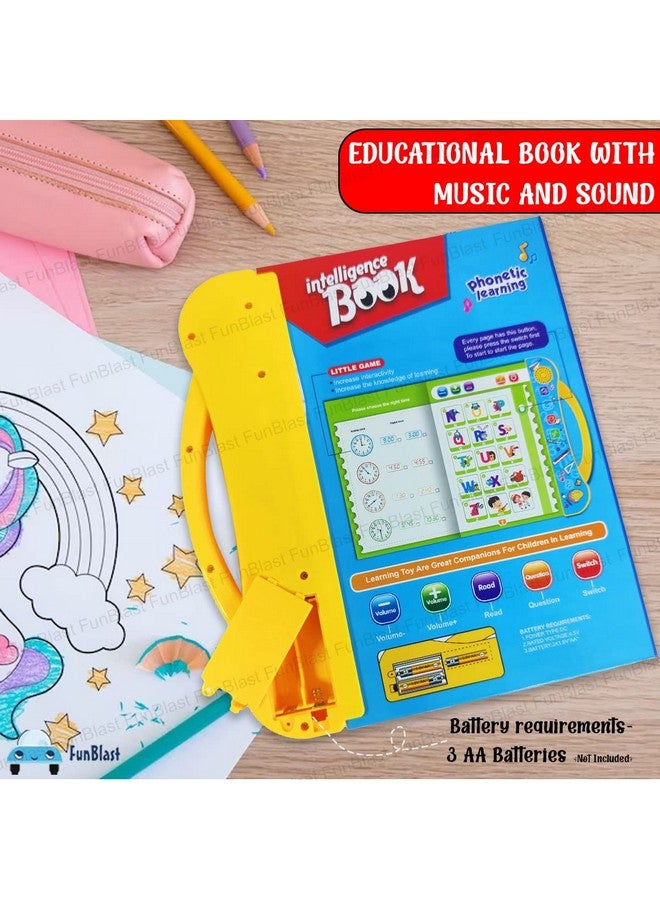 FunBlast Interactive Children Book -Musical English Educational Phonetic Learning Toy Book for 3 + Year Kids,Boys,Toddlers(Multicolor)(Battery Not Included) - Image 5
