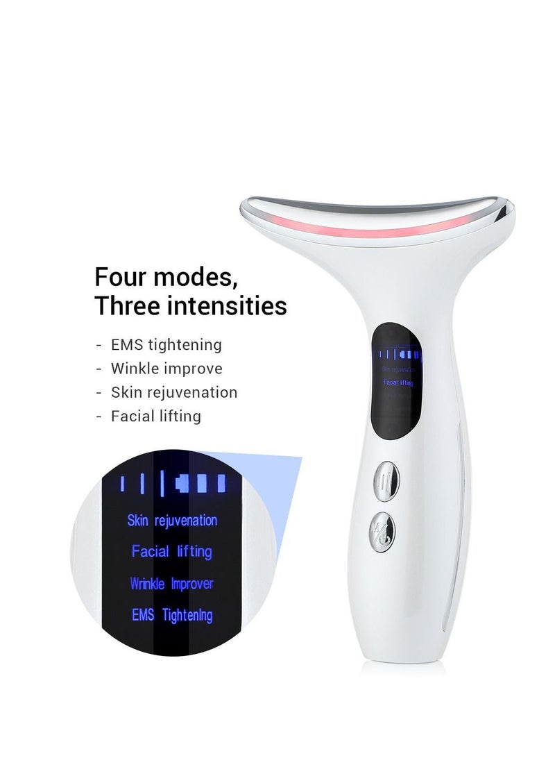 Neck Beauty Instrument Household Neck Wrinkle Removal Facial Massage Instrument Neck Protection Instrument Color light Rejuvenation Beauty Instrument - Image 4