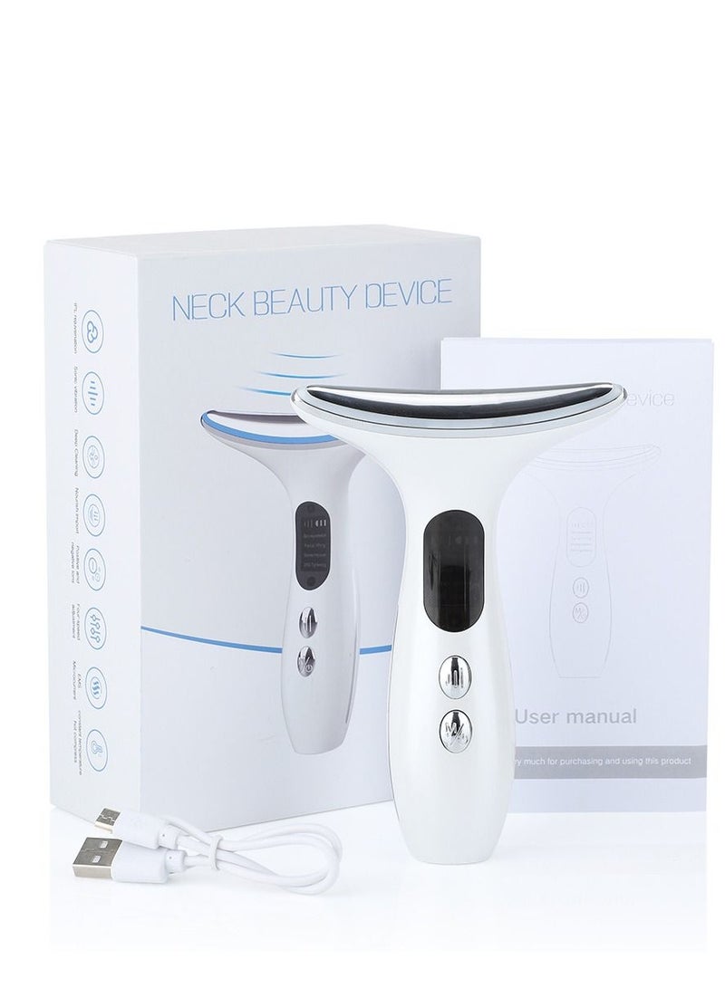 Neck Beauty Instrument Household Neck Wrinkle Removal Facial Massage Instrument Neck Protection Instrument Color light Rejuvenation Beauty Instrument - Image 2