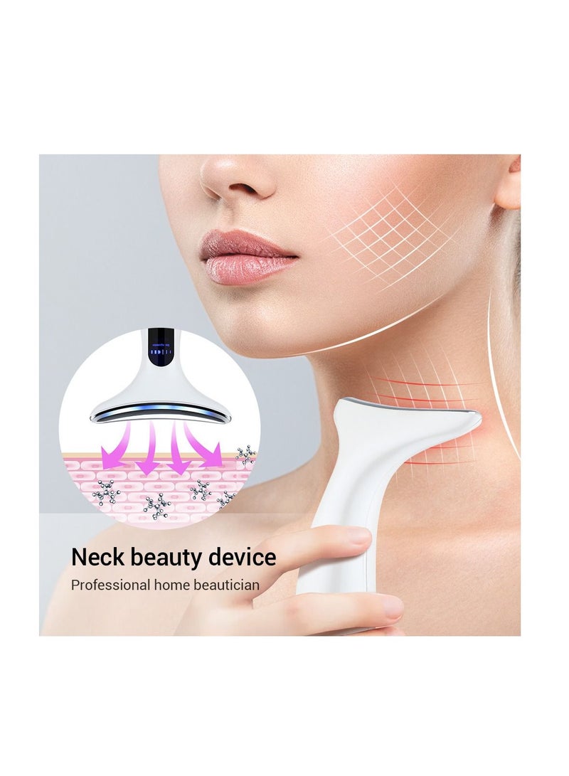 Neck Beauty Instrument Household Neck Wrinkle Removal Facial Massage Instrument Neck Protection Instrument Color light Rejuvenation Beauty Instrument - Image 5