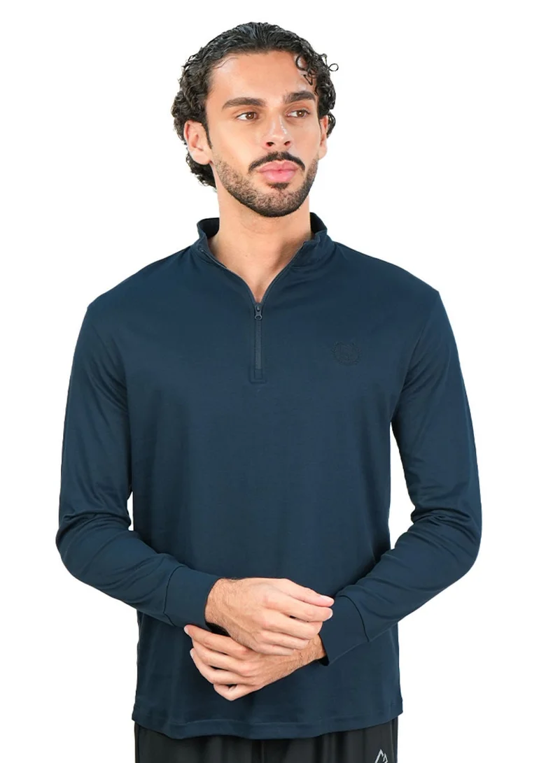 جيوردانو Men's Regular Liquid Touch Half-Zip Tee