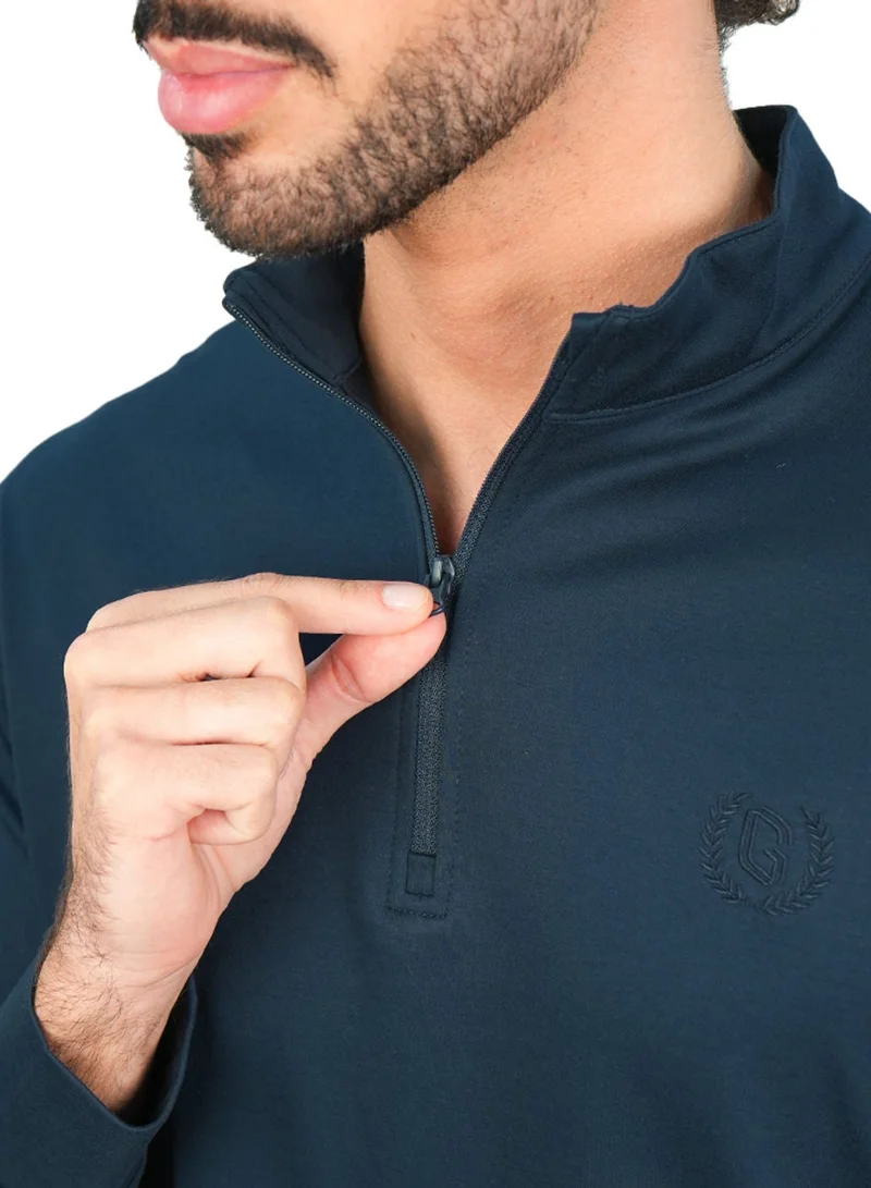 GIORDANO  Men's Regular Liquid Touch Half-Zip Tee for Men | Best Price UAE