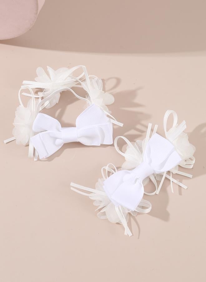 Take Two Set of 2 - Solid Bow Hair Ties - Image 3