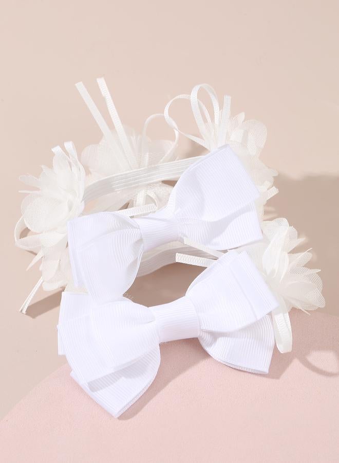Take Two Set of 2 - Solid Bow Hair Ties - Image 4