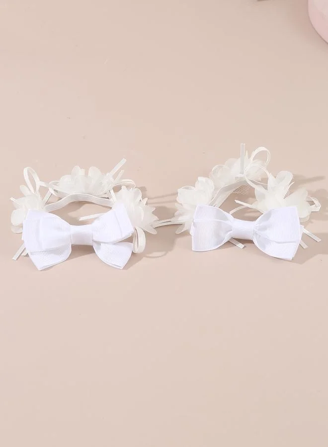 تايك تو Set of 2 - Solid Bow Hair Ties