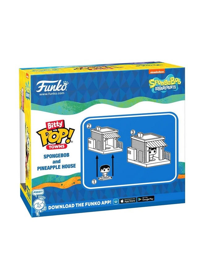 Funko Funko Pop Bitty Town: Spongebob Squarepants - Spongebob Squarepants and Pineapple House - Collectable Vinyl Figure - Gift Idea - Official Merchandise - Toys for Kids & Adults  - Image 3