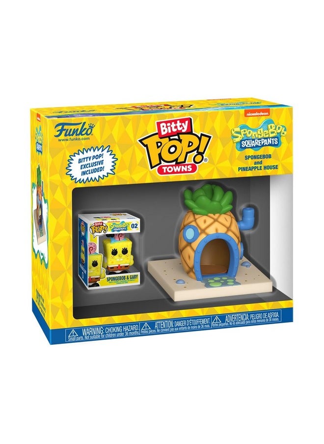 Funko Funko Pop Bitty Town: Spongebob Squarepants - Spongebob Squarepants and Pineapple House - Collectable Vinyl Figure - Gift Idea - Official Merchandise - Toys for Kids & Adults  - Image 1